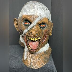Halloween Mummy Rubber Latex Mask From Caretas Rev S.A 12120 zombie !